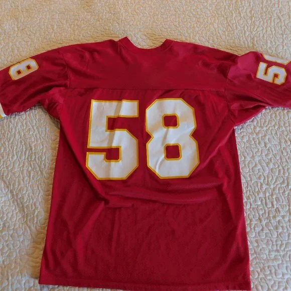Vintage NFL Chiefs Champion #58 Derrick Thomas Champion Jersey / Size 48 - Picture 5 of 7